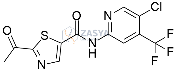 2-acetyl-N-(5-chloro-4-(trifluoromethyl)pyridin-2-yl)thiazole-5-carboxamide