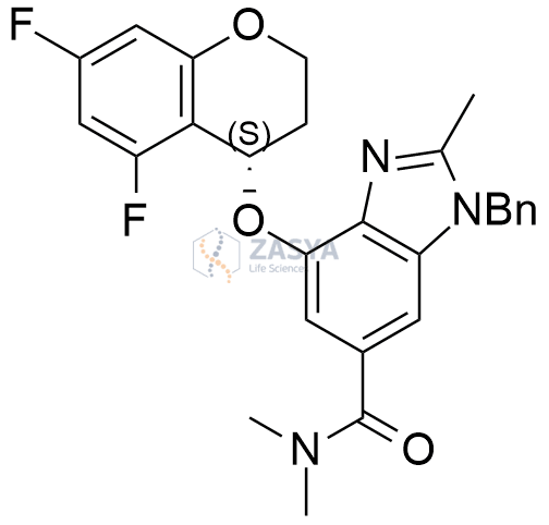 (S)-1-Benzyl-4-((5,7-difluorochroman-4-yl)oxy)-N,N,2-trimethyl-1H-benzo[d]imidazole-6-carboxamide